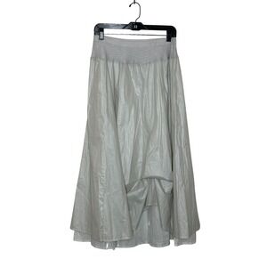 Avivit Yizhar Maxi Skirt Size‎ 1 US Medium Light Gray Lagenlook Minimalist Artsy